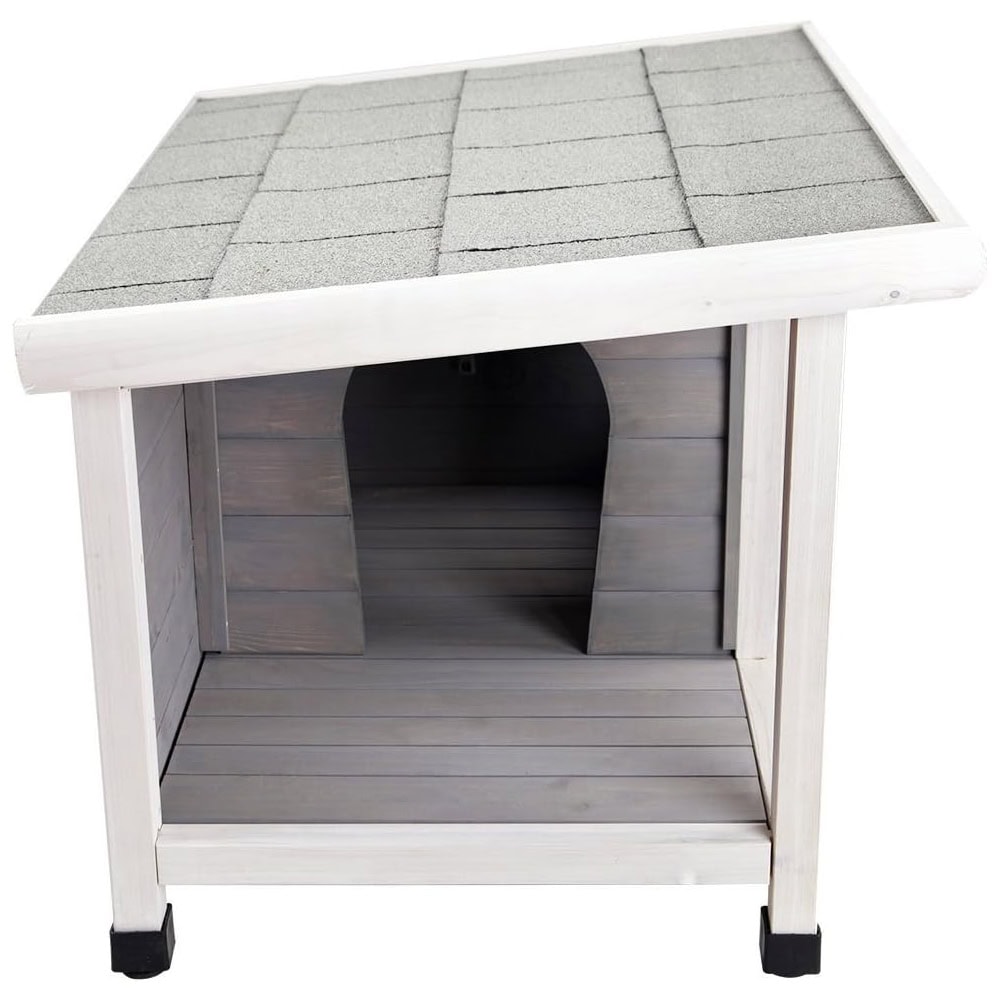 Petsfit Outdoor Wooden Dog House for Small Dogs