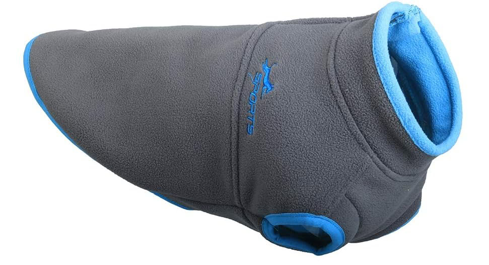 YIEPAL Cold Weather Fleece Dog Vest for Small Dog Half Zip Pullover Puppy Sweater
