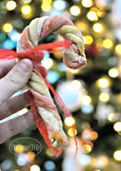 HOMEMADE CANDY CANE DOG TREATS