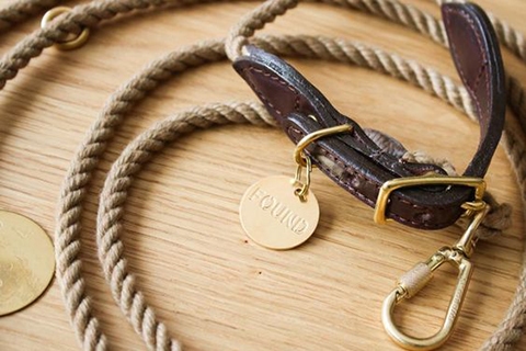 Pets So Good Dark Tan Rope Collar