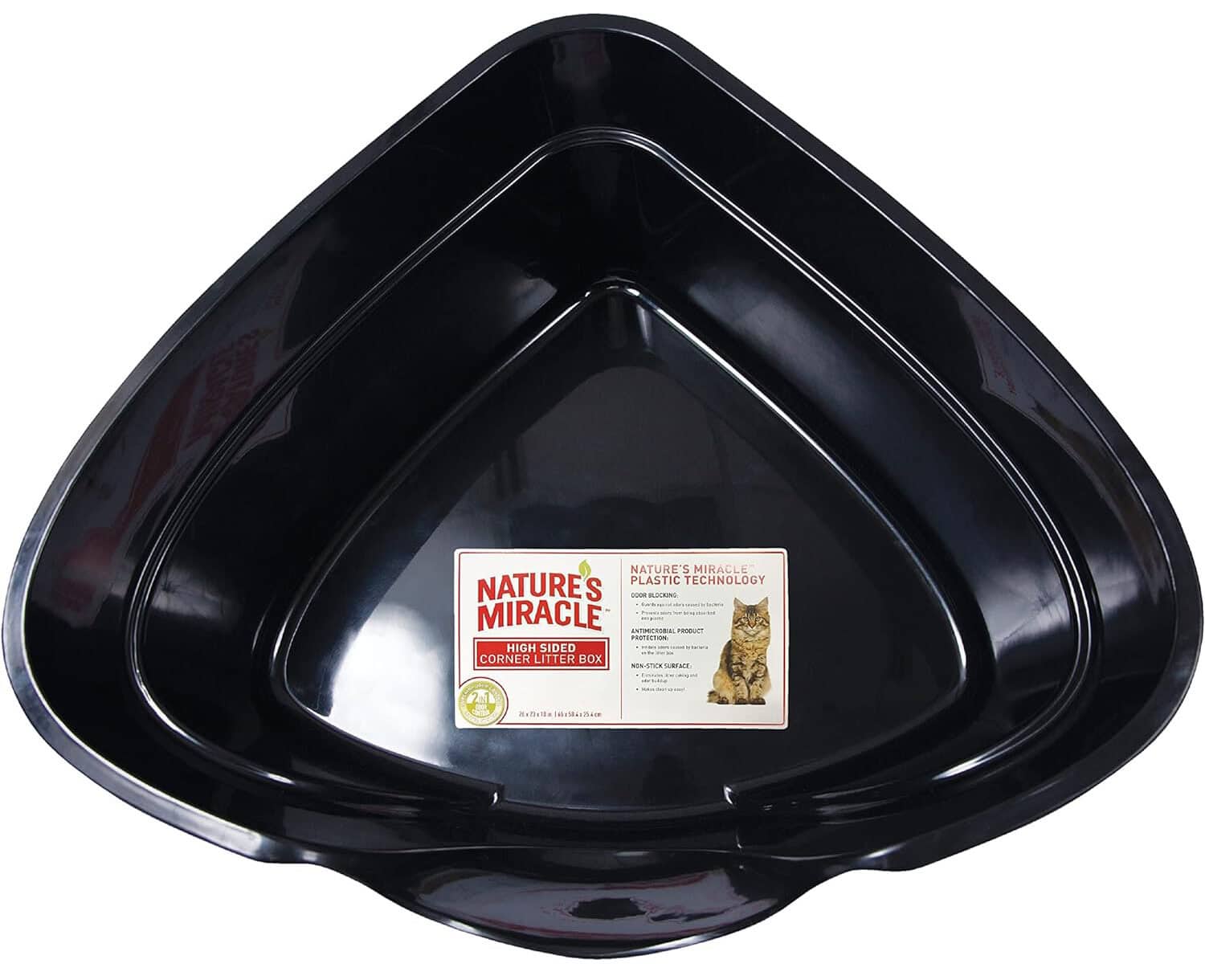 Nature’s Miracle High-Sided Corner Cat Litter Box
