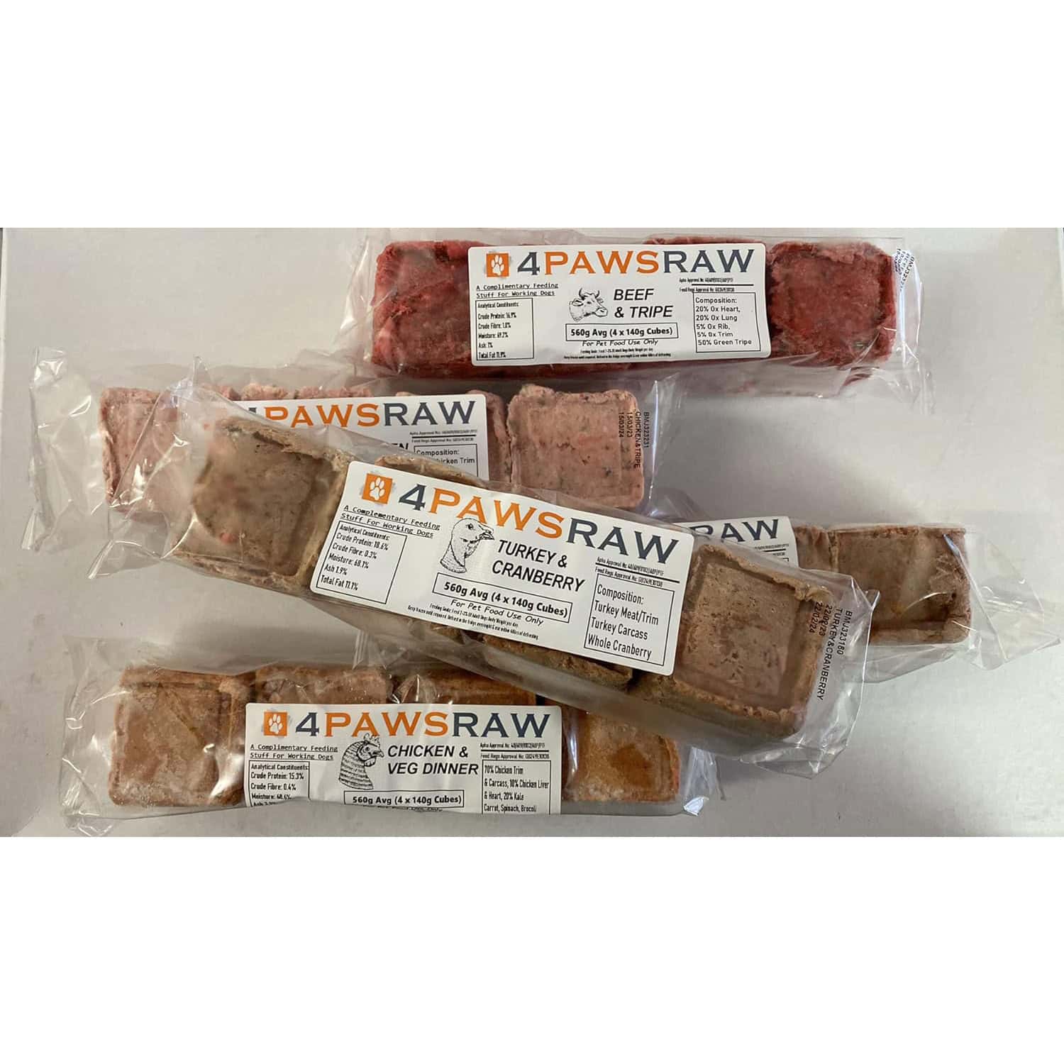4PawsRaw Variety Pack Raw Dog Food