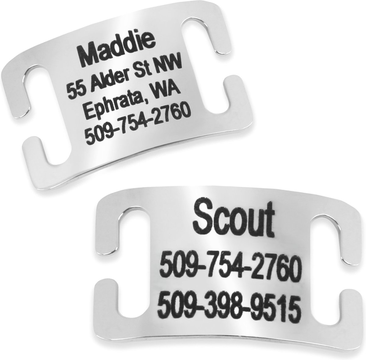 Frisco Stainless Steel Slide-On Personalized Cat Tags