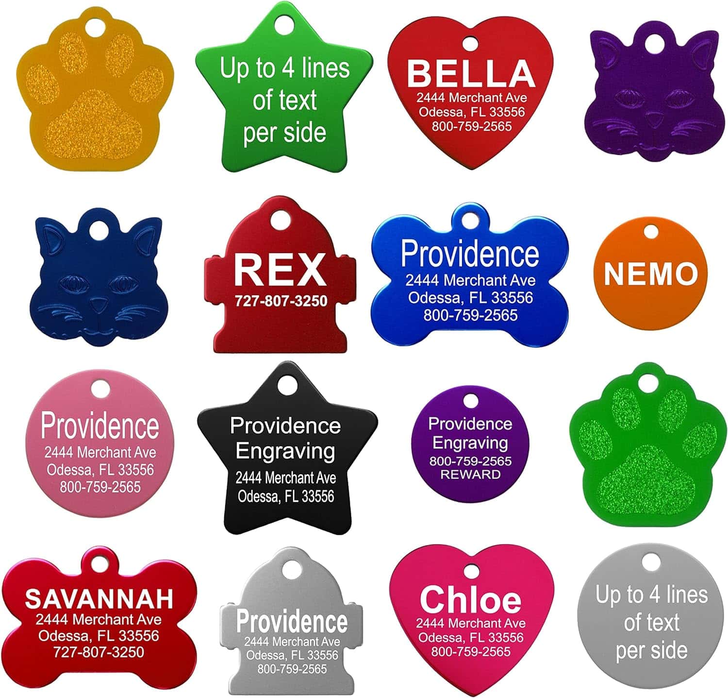 Providence Engraving Pet ID Tags
