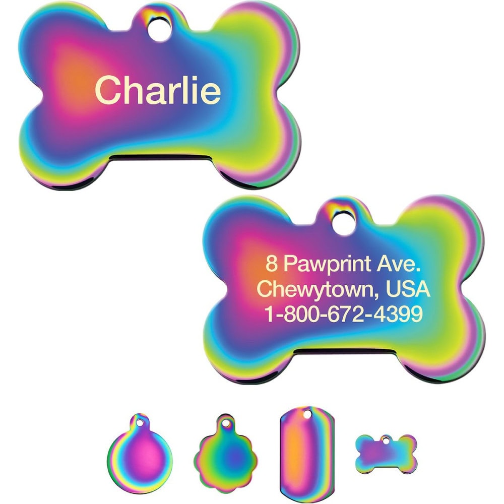 Quick-Tag Coated Metal Personalized Cat ID Tag