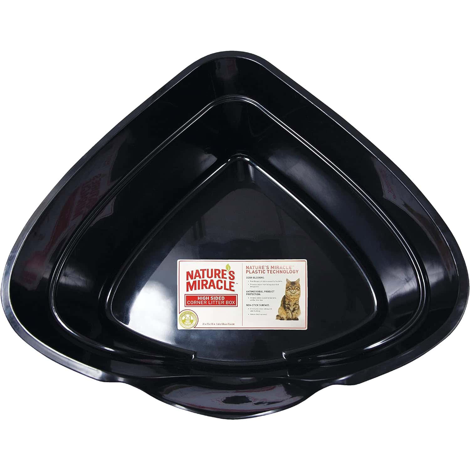 Nature’s Miracle High-Sided Corner Cat Litter Box