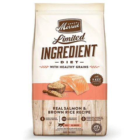 Merrick Limited Ingredient Diet With Healthy Grains Real Salmon &amp; Brown Rice Recipe