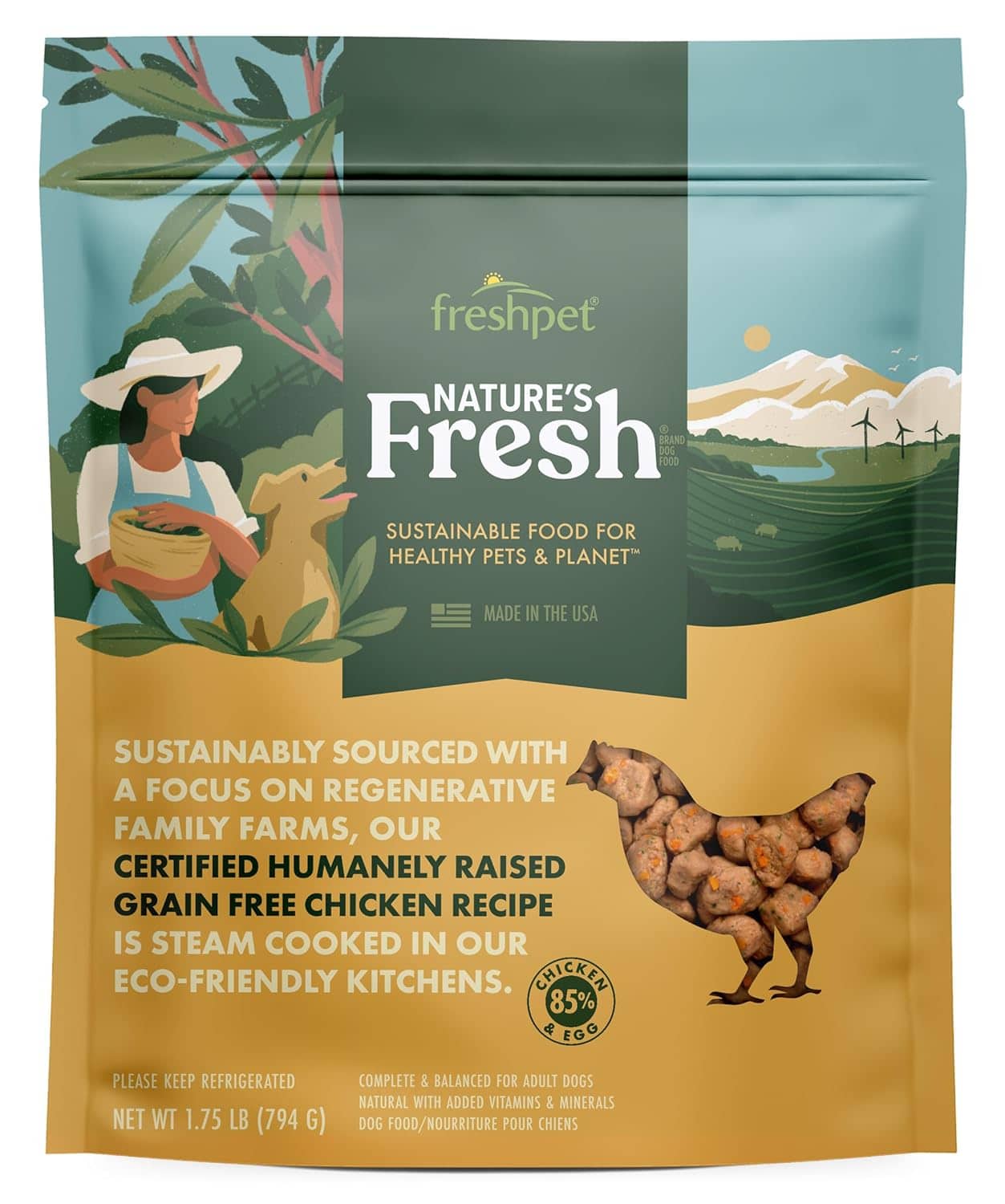 Freshpet Dog Food Nature's Fresh Chicken Loaf