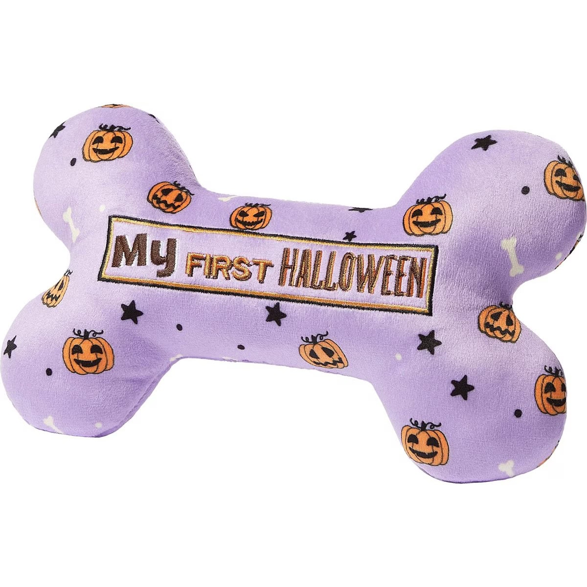Frisco Halloween My First Halloween Bone Reversible Plush Squeaky Dog Toy New
