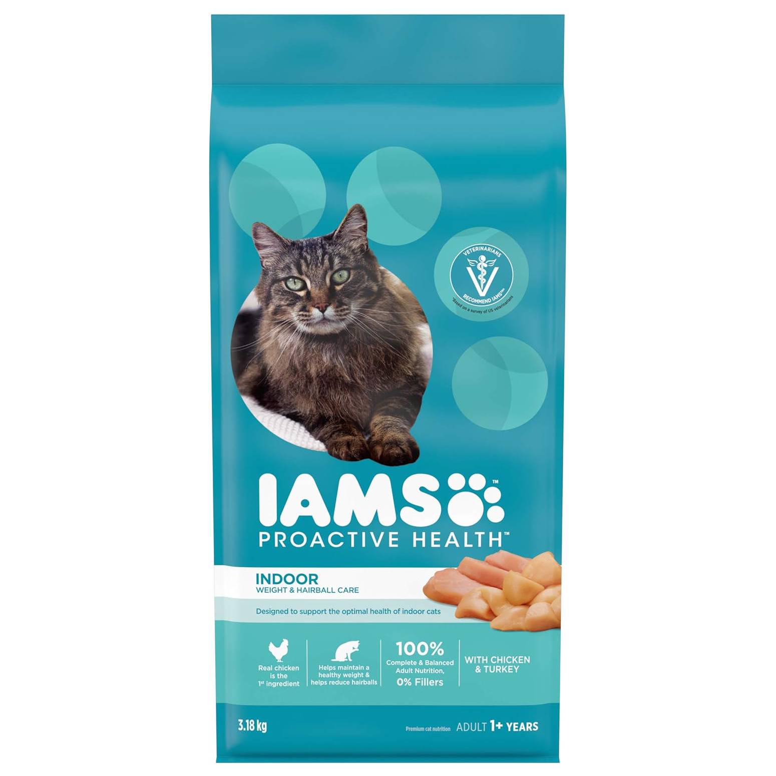 IAMS Proactive Health Indoor Weight & Hairball Dry Cat Food