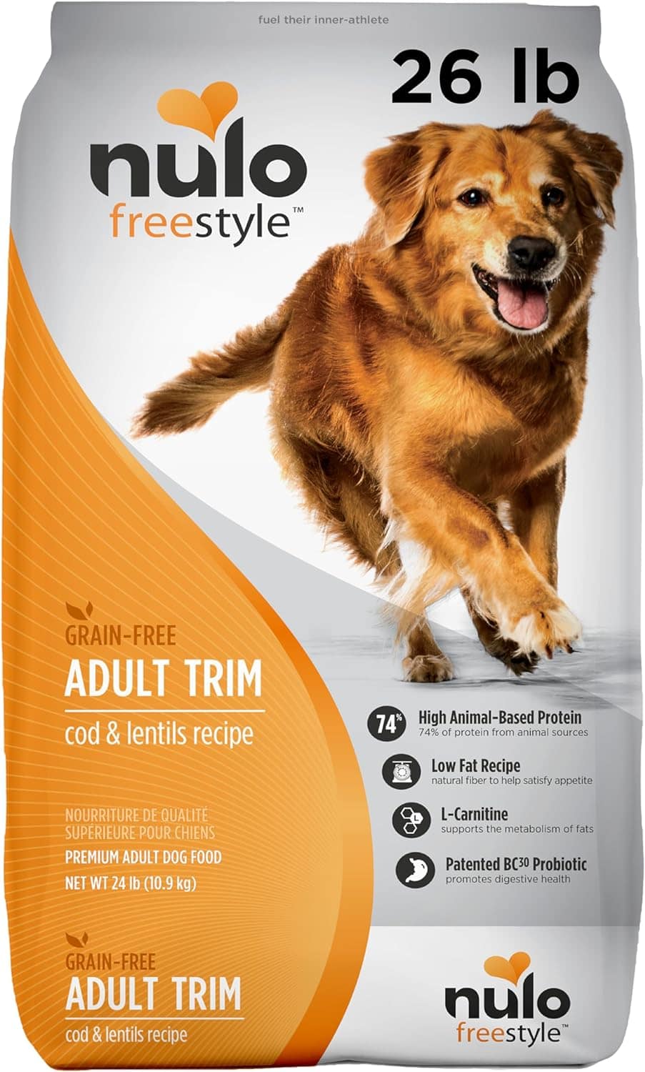 Nulo Freestyle Cod &amp; Lentils Adult Trim Dog Food Recipe