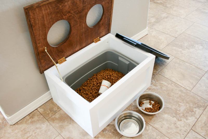 8 DIY Dog Food Storage Ideas With Plans You Can Build Today (With Pictures)