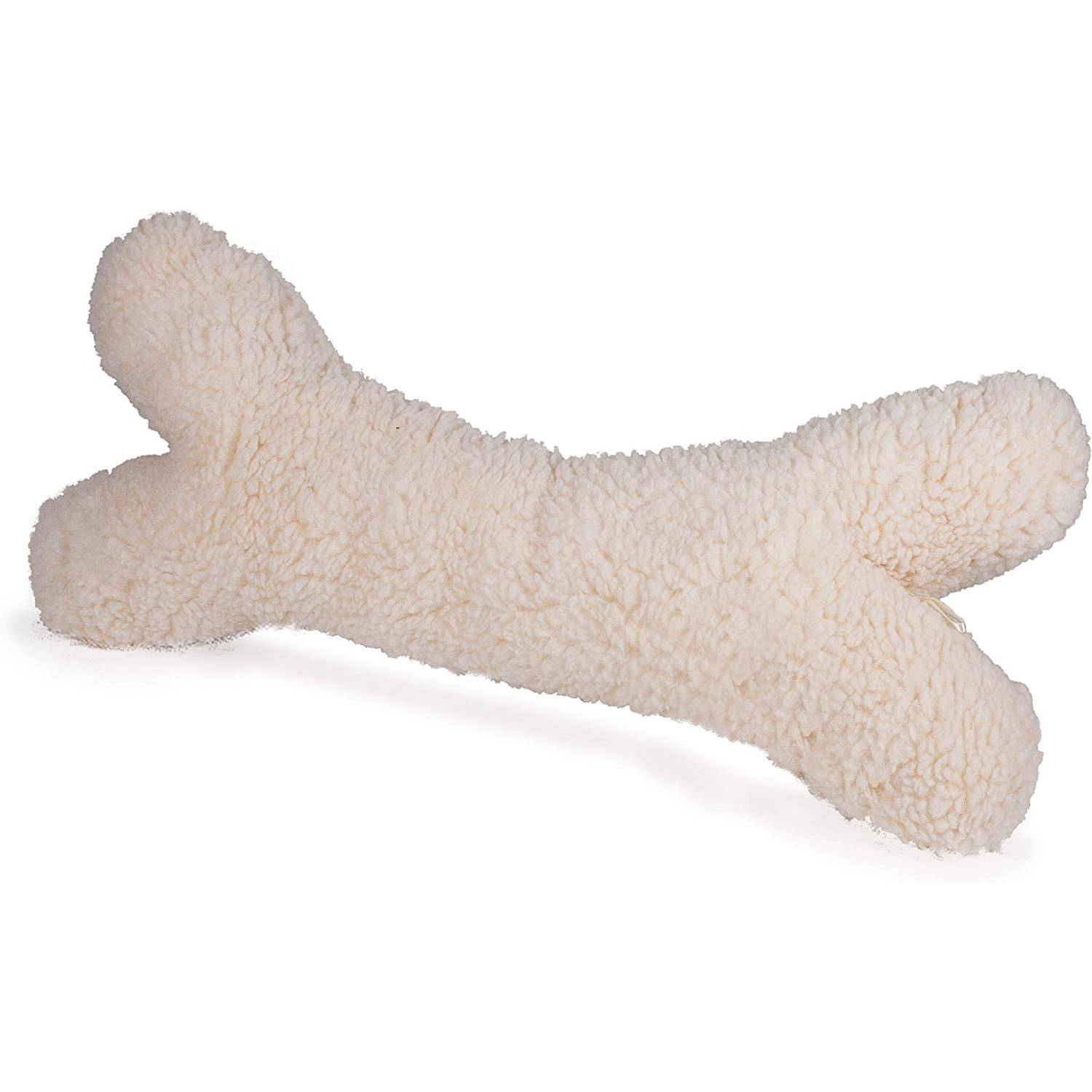 PetSafe Busy Buddy Fido's Favorites Sheepskin Bone Squeaky Plush Dog Toy