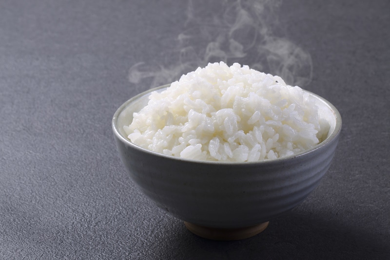 cooked rice in a bowl