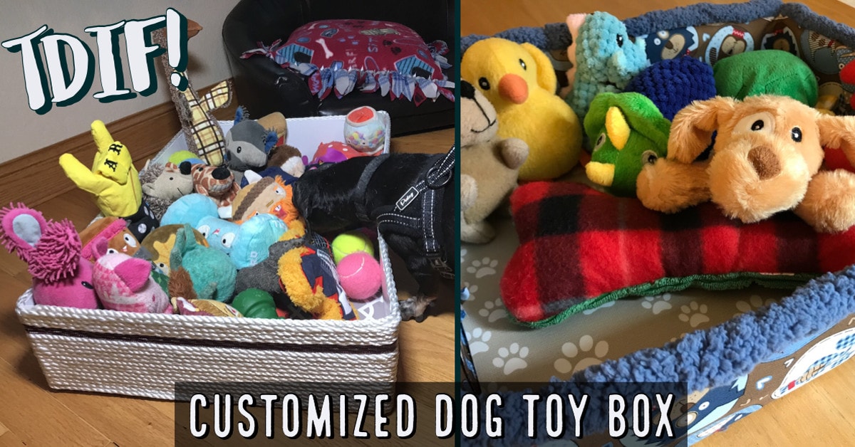 DIY Customized Dog Toy Box by Hound Hugger DIY