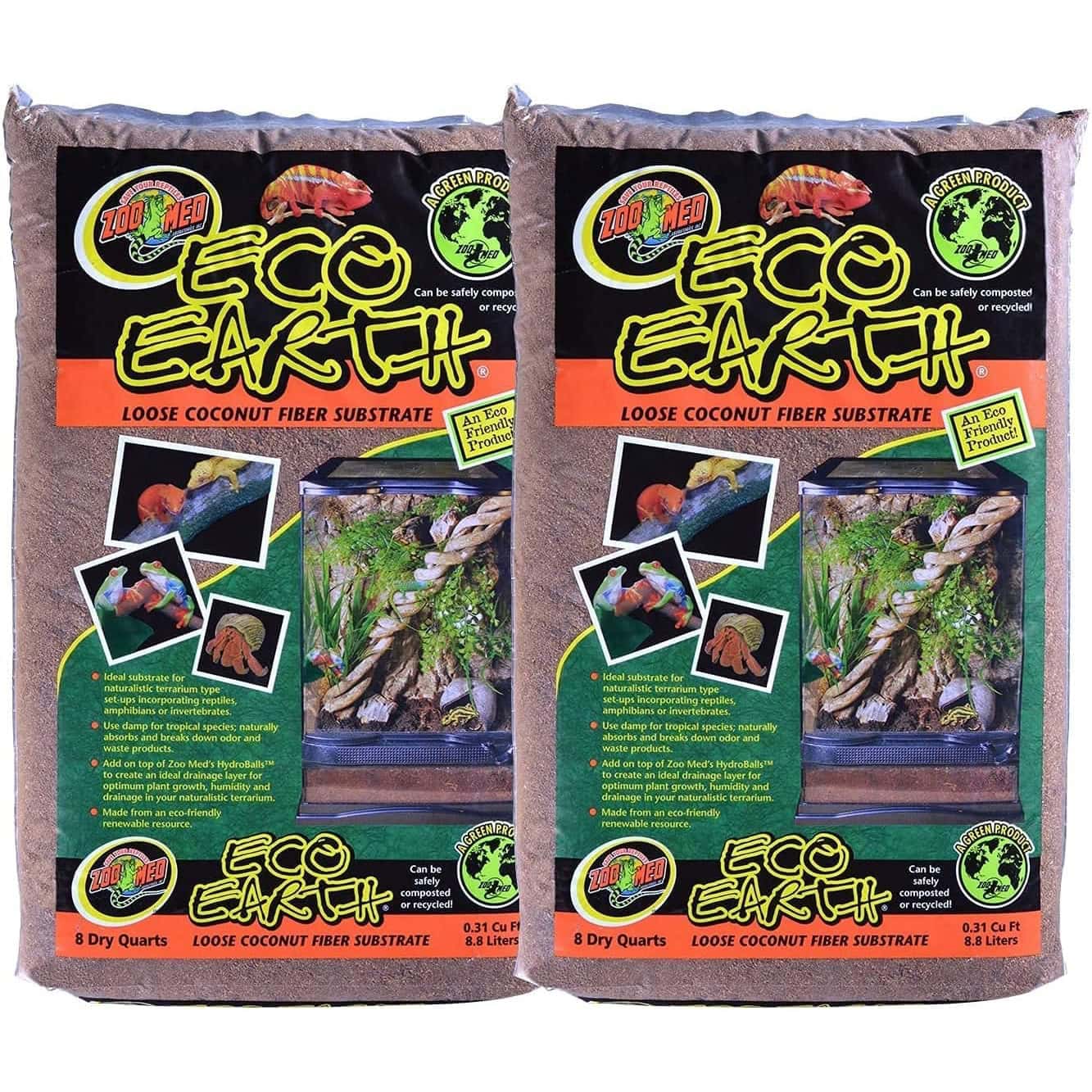 Zoo Med Eco Earth Loose Coconut Fiber Substrate for Reptiles