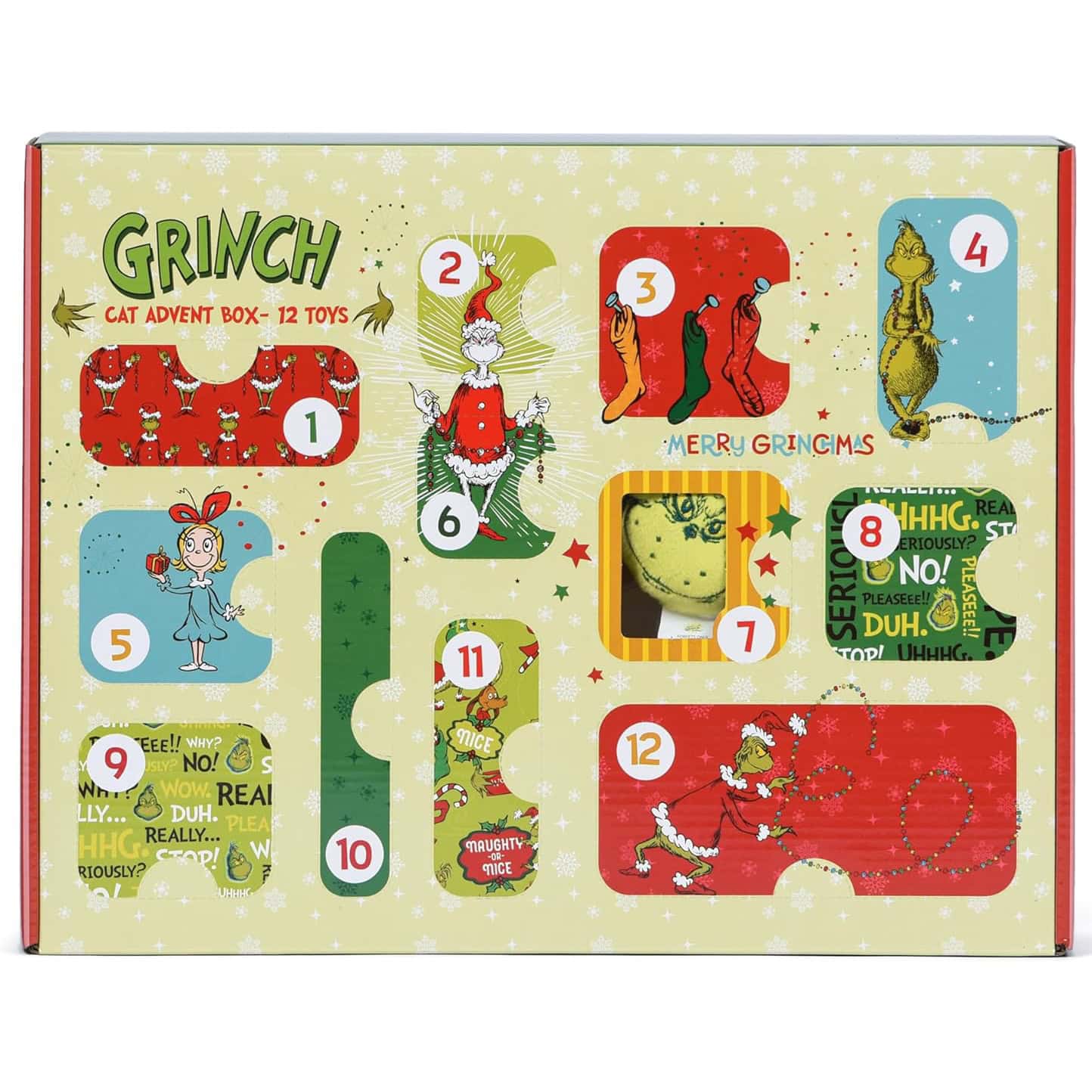 Dr. Seuss How the Grinch Stole Christmas Cat Advent Box