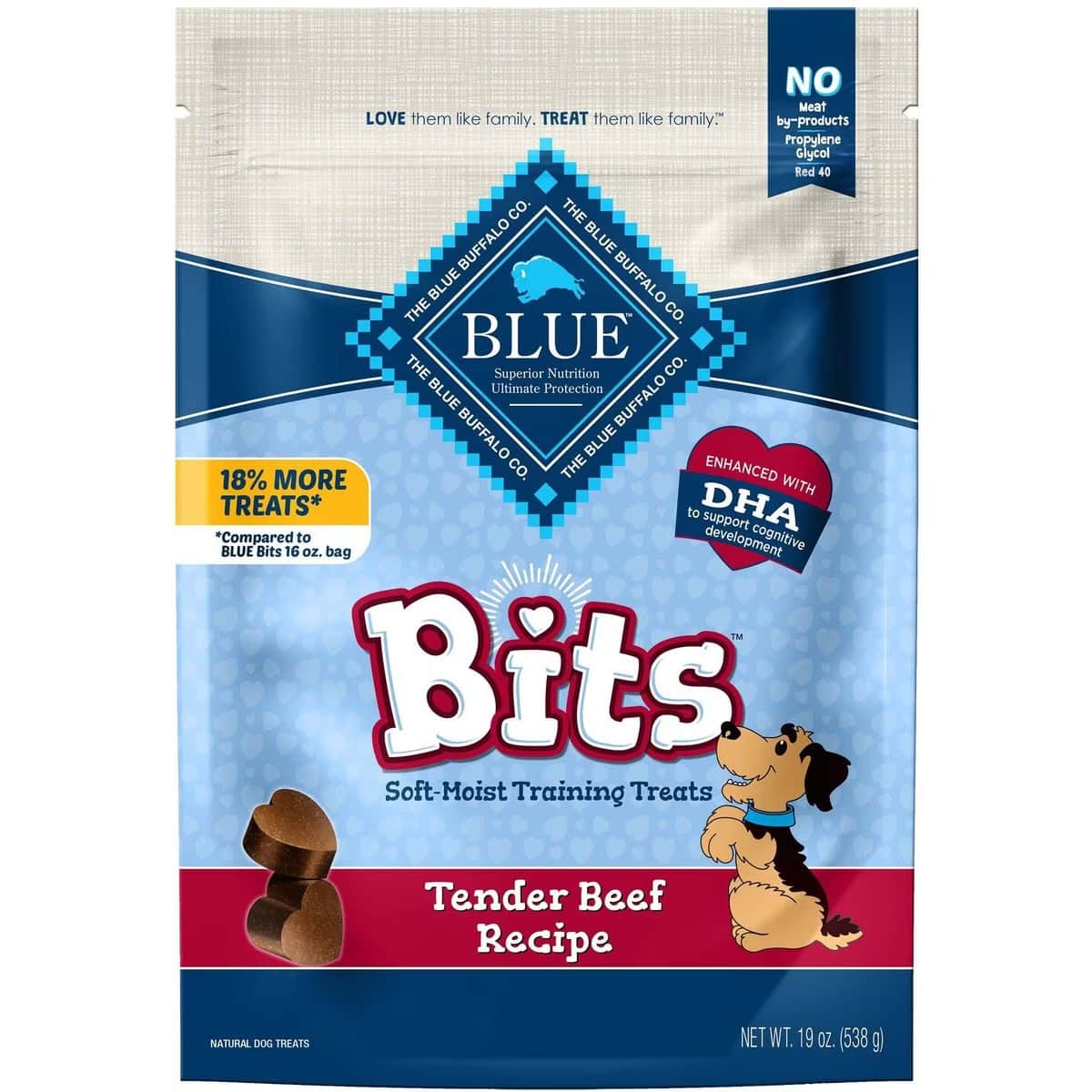 Blue Buffalo Bits Tender Beef Recipe Dog Treats