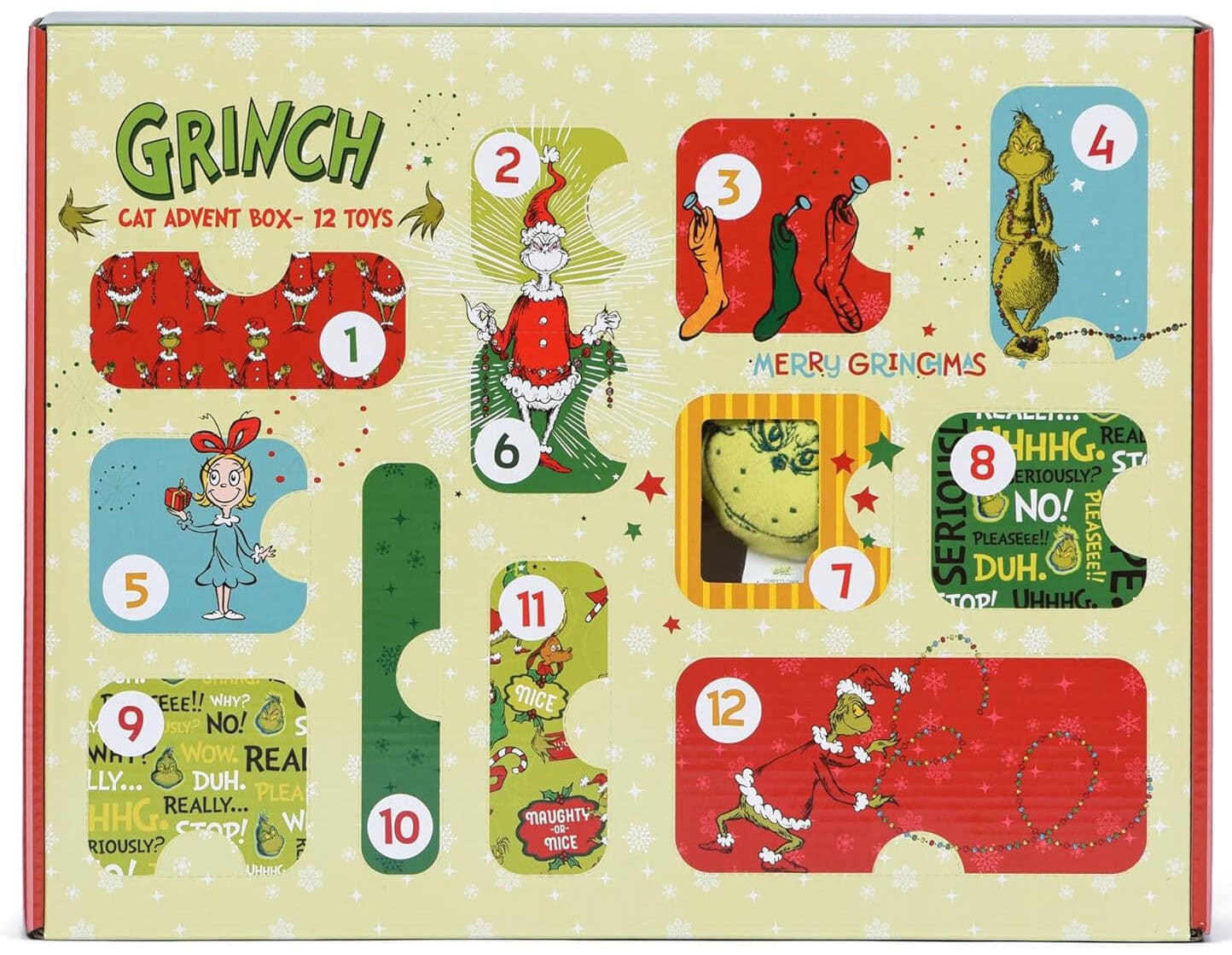 Dr. Seuss How the Grinch Stole Christmas Cat Advent Box