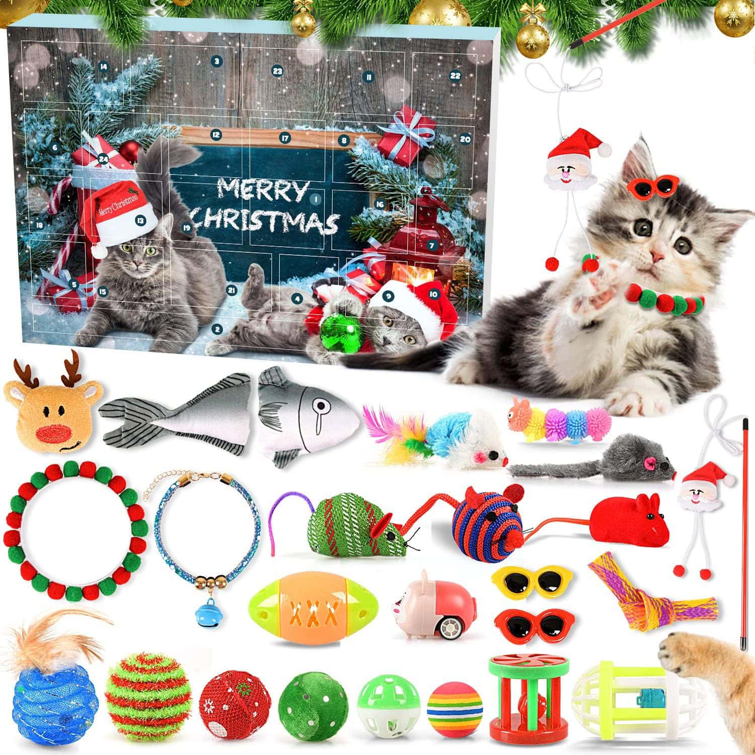 MOVINPE Cat Toys Advent Calendar
