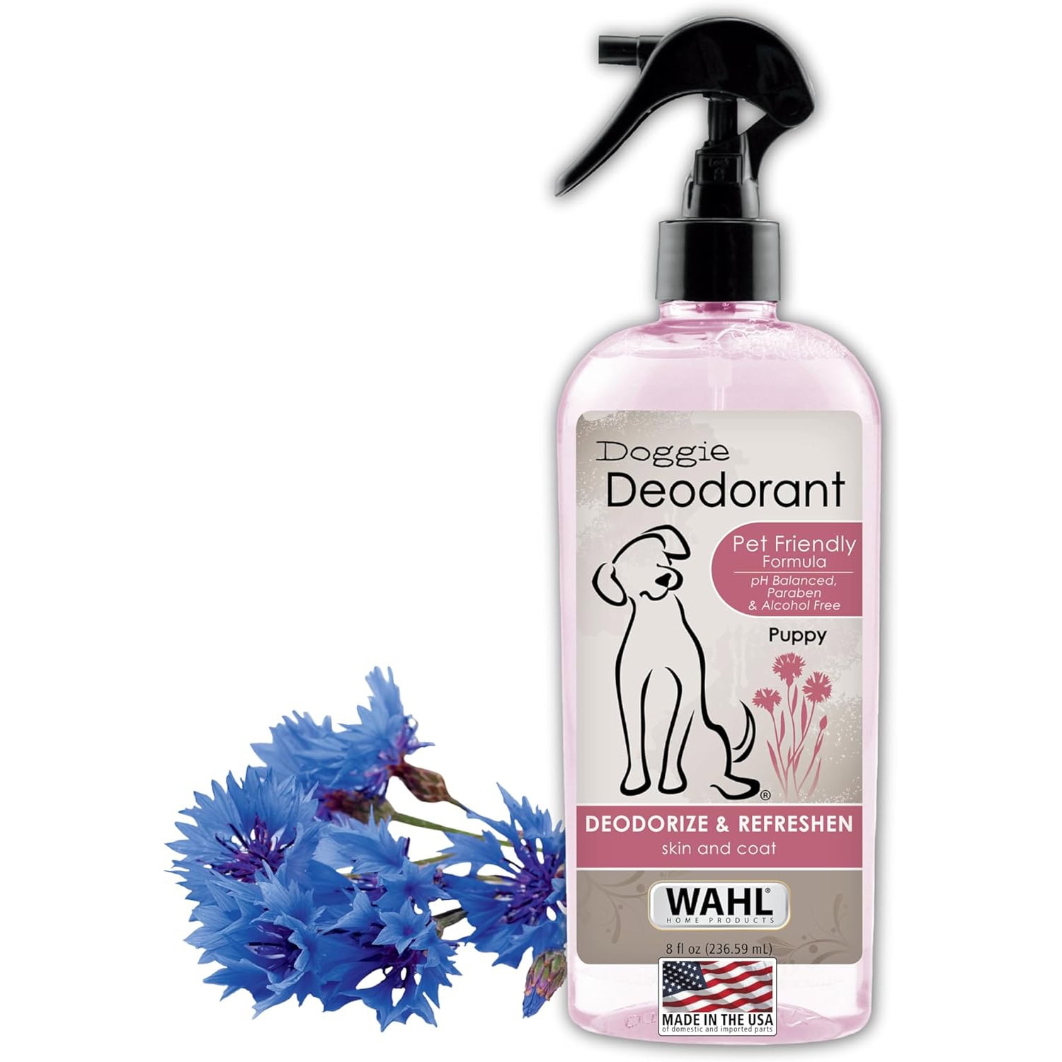 Wahl USA Cornflower Aloe Pet Deodorant Spray for All Dogs &amp; Cats