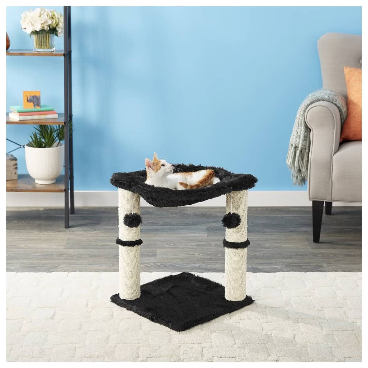 Frisco 20-in Faux Fur Cat Tree